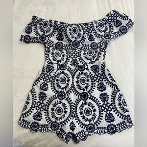 Off-Shoulder Romper